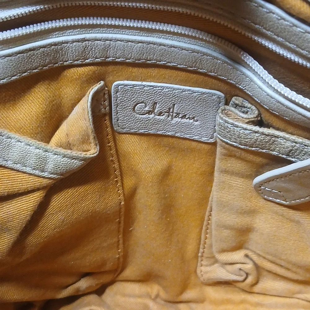 Vintage Cole Haan Tan‎ Woven Tote Bag